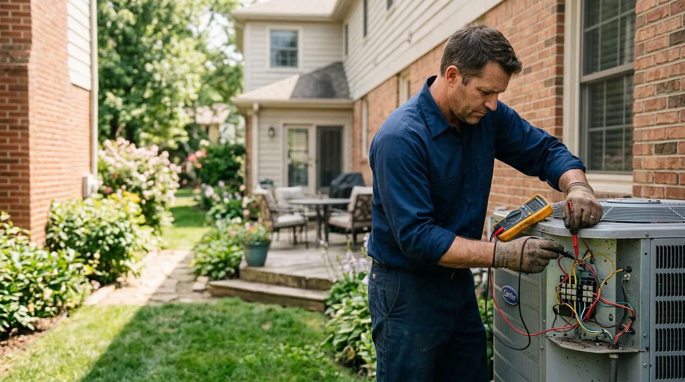 HVAC technician working near Horner, WV